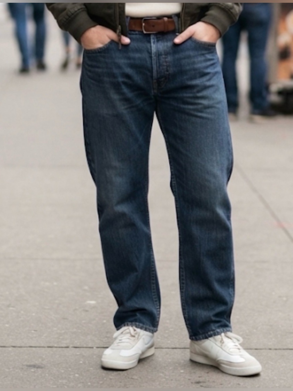 AX|ST MENS DARK WASH STRAIGHT LEG JEANS